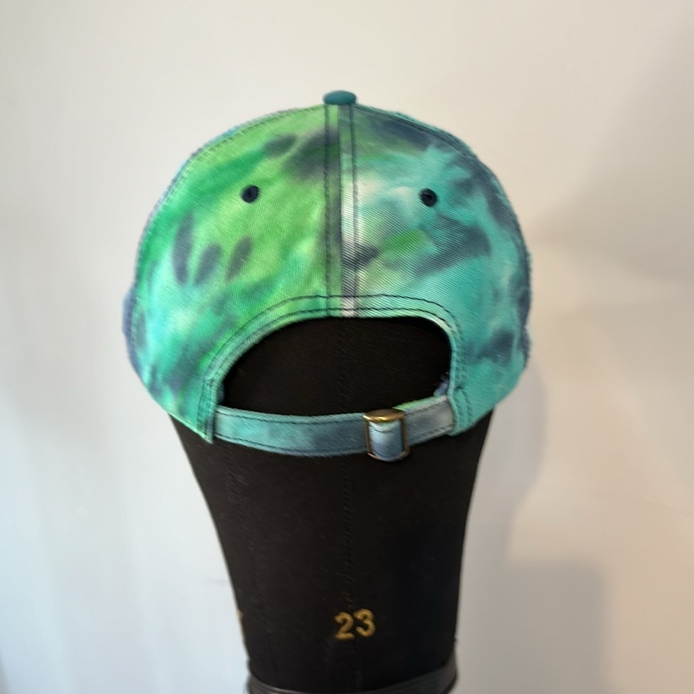Sportsman Tie Dye Hippy Lake Life Boating Womenβs Ballcap Hat - Picture 3 of 6